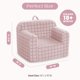 thumbnail image 3 of Sillón Cozee a Cuadros para Niños Delta Children, Rosa, 3 of 9
