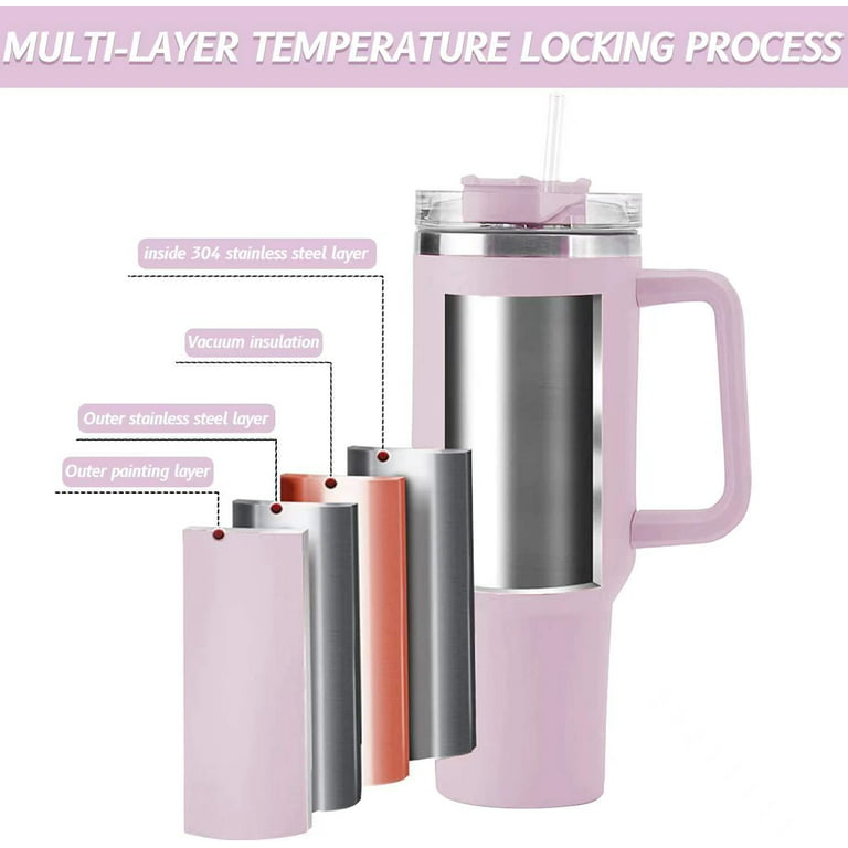 UMMH Simply Modern 40 oz Tumbler Insulated Water Bottle with Straw flip Straw  Tumbler Stainless steel vacuum insulated cup Cup wit 