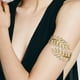 thumbnail image 4 of Goddess Headband Arm Cuff Conjunto de joyería nupcial, Laurel Leaf Branch Crown Brazalete Upper Arm Band Pulsera ajustable MFZFUKR BST3040388-2, 4 of 5