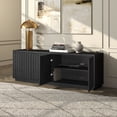 thumbnail image 3 of Bourne Rectangular Fluted TV Stand for TV's up to 75" in Black Grain, 3 of 4