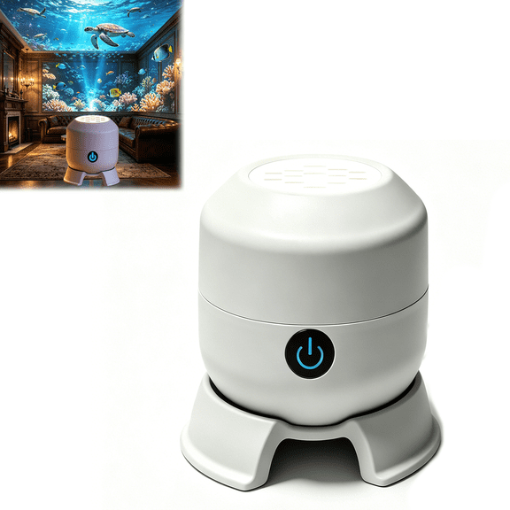 Ceiling Projector Ocean, Multi-Angle Projection Base,Plug & Play USB Dimmable Mood Light for Bedroom Meditation, Kids Home Theater Relaxation