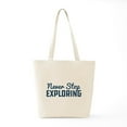 thumbnail image 6 of CafePress - Never Stop Exploring Pattern Tote Bag - Unisex Canvas Tote Bag, Beige, 1-Piece, 6 of 7