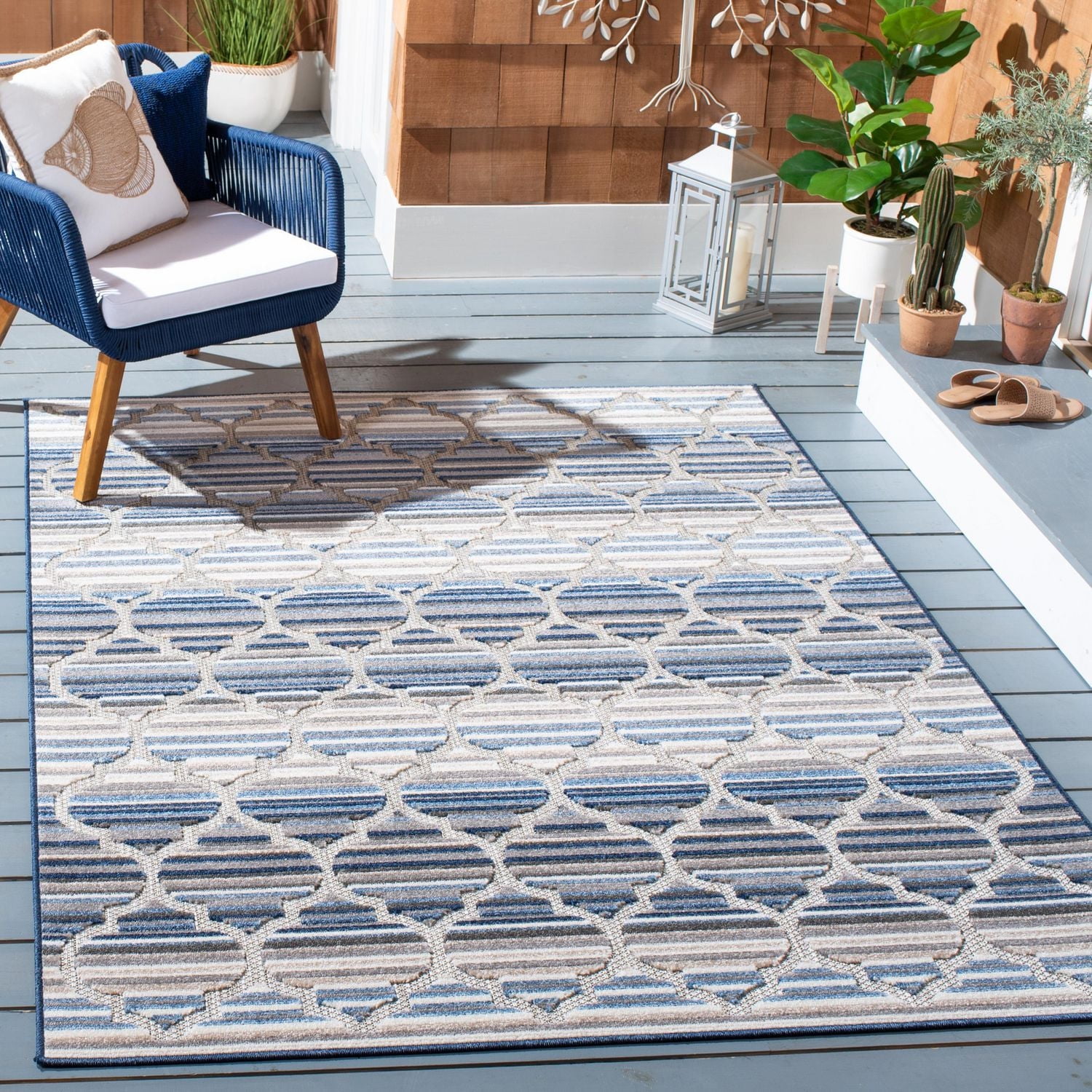 Safavieh Cabana Rorie Geometric Outdoor Area Rug