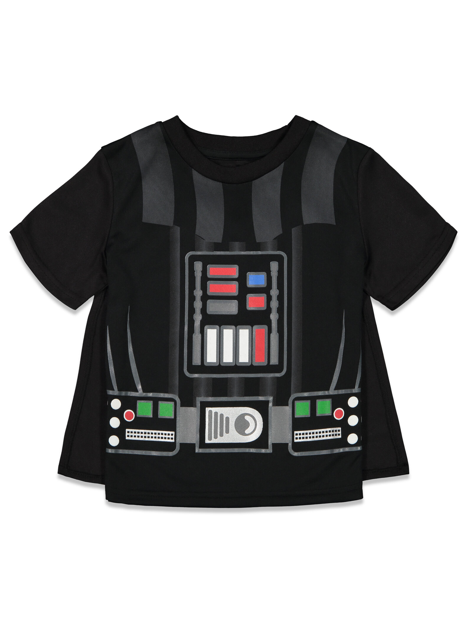 Star Wars Darth Vader Toddler Boys Costume T-Shirt Shorts and Cape 3 Piece Toddler to Big Kid - image 3 of 5