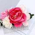 thumbnail image 5 of Bridal Wedding Hair Comb Flower Leaves Decor,Handmade Hair Clip Girls Headwear, 5 of 6