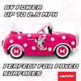 thumbnail image 5 of 6V Huffy Disney Minnie Mouse Battery-Powered Ride-On Car, Kids Ages 3+ - Pink, One Unit, 5 of 19