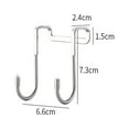 thumbnail image 3 of Needhep Hooks For Brick Walls Towel Sticky Clear Hooks Waterproof Multiple Uses Kitchen Hook,Banana Rack No Rust Wall Mounted Wall Hooks With Screws, For Back To School Season (sliver), 3 of 6