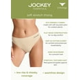 thumbnail image 3 of Jockey® Essentials Women's Soft Touch Seamfree® Thong Underwear - 3 Pack, Sizes S-3XL, 3 of 4