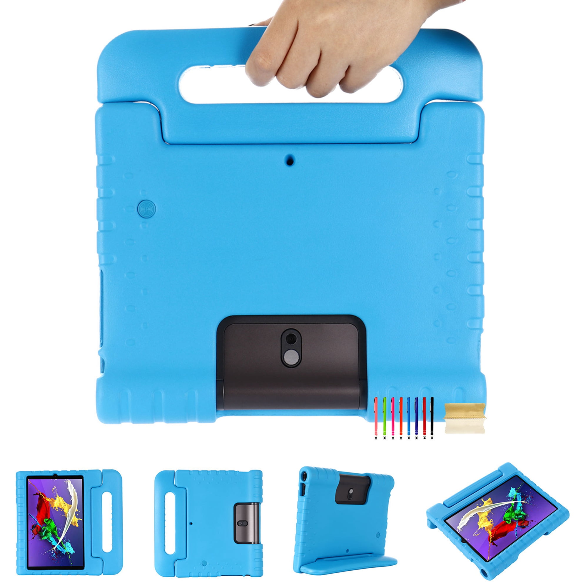 Dteck Handle Case For Lenovo Yoga Smart Tab YT-X705 Yoga Tab 5 YT-X705F  10.1 Inch Tablet 2019 , Heavy Duty EVA Foam Shockproof Rugged Kids Case  Child