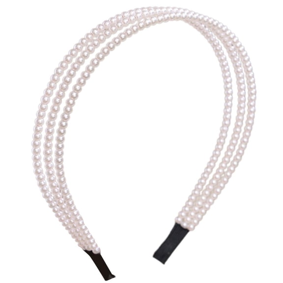 Elegant Pearls Headband for Women Beaded Hair Accesories for Prom Occasion