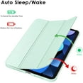 thumbnail image 6 of DTTO iPad Air Case 5th / 4th Generation 10.9 Inch, Hard Back, Sparkled and Sheen Front Cover for iPad Air 10.9" 5th / 4th Gen 2022 2020, Support 2nd Gen Pencil, Auto Sleep/Wake - Matcha Green, 6 of 6
