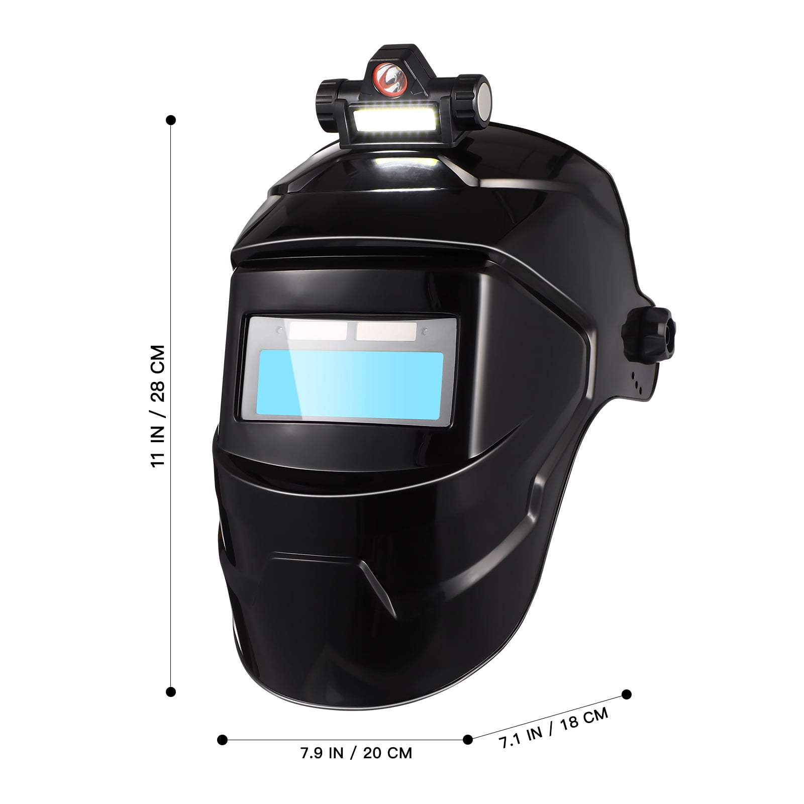 Portable Automatic Darkening Welding with Lens, -Mounted Safety for Professional Welders