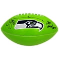thumbnail image 2 of Steve Largent & Jim Zorn Autographed Seattle Seahawks Green Logo Football MCS Holo 210467, 2 of 2