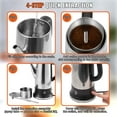 thumbnail image 3 of BENTISM 12-Cup 304 Stainless Steel Coffee Percolators Coffee Pot Coffee Maker Electric Coffee Percolator 1000W Automatic Keep-Warm & Split Power Base, 3 of 9