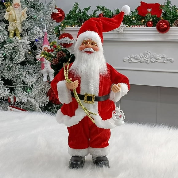 Décoration de Noël Faits à la Main Cadeaux de Noël Assis Debout Poupées de Père Noël Cadeaux d'Anniversaire pour les Enfants Adultes