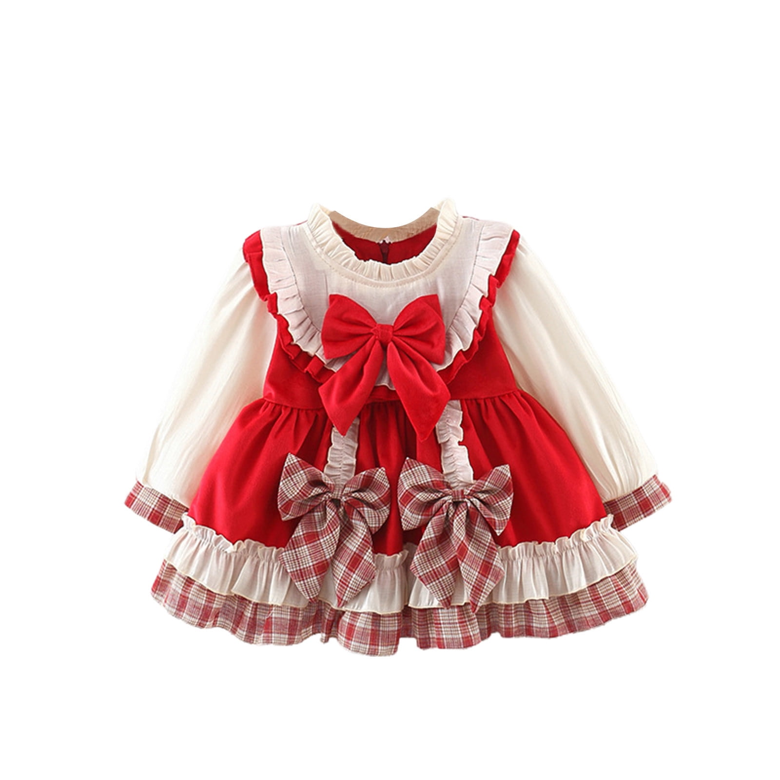 Fashion Street Plaid Patchwork O Neck Princess Dresses(3 Colors) Fashion Street Plaid Patchwork O Neck Princess Dresses(3 Colors)