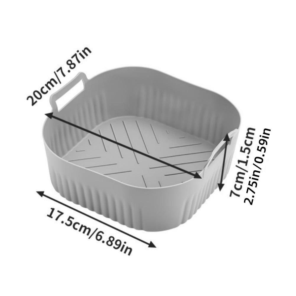 2 Pcs Silicone Air Fryer Liner Non-Stick Baskets For Na229 220 6Qt 4.2L