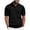 Black, variant on NOLDARES Men's Ribbed Knit Polo Shirt Collar Short Sleeve Golf Beach Vacation Tops(Black,M)