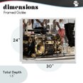 thumbnail image 4 of Stupell Industries Glam Golden Stereo Hip Hop Beats White Framed Giclee Art, 30 x 24, by Franklyn Gregory, 4 of 8
