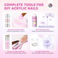 thumbnail image 6 of SAVILAND Acrylic Nail Kit with Everything: Acrylic Powder and Acrylic Liquid Set with Gel Nail Polish Practice Finger Nail Decoration Nail Art Accessory for Beginner, 6 of 8