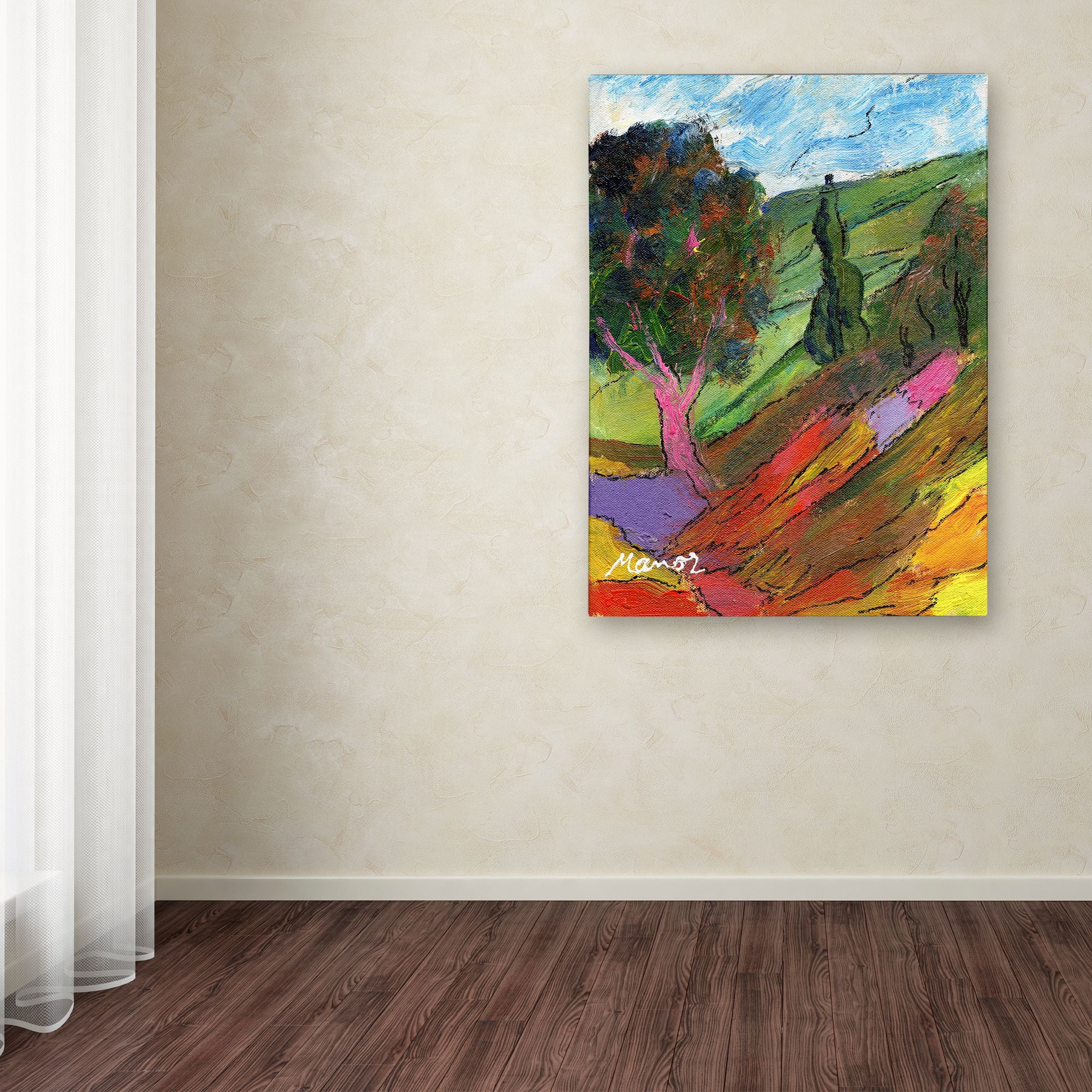 Trademark Fine Art "Untouched Hillside" Canvas Art by Manor Shadian