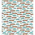 thumbnail image 3 of Ambesonne Boys Duvet Cover Sets, Pattern Cars Graphic, 2-Twin, Turquoise and Vermilion, 3 of 4