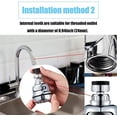 thumbnail image 6 of Kitchen Faucet Head, Sink Aerator 360 ° Rotatable Faucet Sprayer Head Replacement Anti -Splash Tap Booster,3 Water Modes Water Saving Faucet Sprayer Attachment, 6 of 8