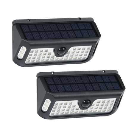 Westinghouse Lighting SR72FA02H-08 20-1200 Lumen Linkable Solar Motion-Activated Lights Wireless Outdoor Wall Light (2 Pack)