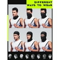 thumbnail image 6 of 6 Pcs Ski Mask Cover Balaclava Full Face Mask Summer Face Cover UV Protection Balaclava Men Women Outdoor Sports, 6 of 9