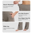 thumbnail image 5 of Pantalones Talovee de Pierna Ancha, Cintura Alta, Elásticos, con Bolsillos Talla XL, 5 of 5