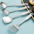 thumbnail image 5 of Espátula y cucharón para Wok, cuchara espumadera, espátula ranurada, juego de utensilios de cocina de acero inoxidable 304, herramientas de cocina de 4 piezas, accesorios para Wok, 5 of 5