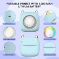 thumbnail image 4 of Mini Impresora de Bolsillo, Impresora TéRmica PortáTil con LED, Regalo de Impresora Sin Tinta Bluetooth para NiñOs, Utilizada en el Hogar, la Oficina, 4 of 8