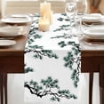 thumbnail image 3 of Table Runners 70 Inches Long Dress Scarves, Teal Pine Tree Farmhouse Coffee/Dining/Kitchen Table Decor, Holiday Table Runner, Farmhouse Botanical Country 13x70 Inch, 3 of 9