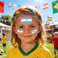thumbnail image 4 of Pegatinas de tatuajes temporales de fútbol americano pack de 10 para fiestas, ver partidos, decoraciones de bar, banderas multicolores de equipos, 4 of 6