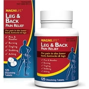 MagniLife Leg & Back Pain Relief Tablets 125 Ct EN*