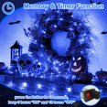 thumbnail image 4 of Guirnalda de luces Decute, 500 LED, 50 m, con mando a distancia azul para Halloween, 4 of 7