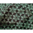thumbnail image 4 of oneOone Silk Tabby Green Fabric Geometric Sewing Material Print Fabric By The Yard 42 Inch Wide, 4 of 4