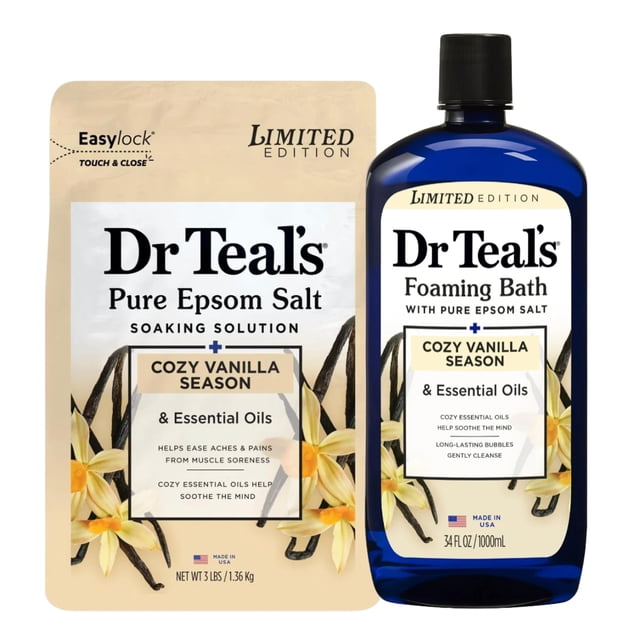Aditivo para Baño Dr Teal's Sal de Epsom para Remojo 1,36 kg 1000 ml
