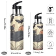 thumbnail image 2 of Yayeee 20oz Insulated Water Bottle Double Wall Stainless Steel with Flip Straw Lid, Black Halloween Cat, 2 of 7