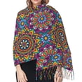 thumbnail image 5 of Shawl Wraps for Women - Mandala Oversized Fall Winter Fashion Blanket Scarf for Women, 5 of 6