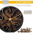 thumbnail image 2 of WANNGWE Slow Feeder Dog Bowl, Pet Slow Feeding Plate, Maze Interactive Dog Puzzle, Fun Feeder Expansion Stop Slow Bowl, Non-toxic and Anti-suffocation, CW910-1145, 2 of 4