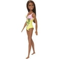 thumbnail image 5 of Barbie Swimsuit Beach Doll with Brown Hair & Tropical Floral Print Suit, 5 of 7