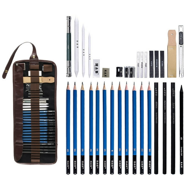 93 Piece Professional Art set,Drawing kit,Colored Pencils and Oil Pastels  in for
