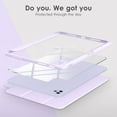 thumbnail image 4 of DTTOCASE iPad Pro 12.9 Case 6th/5th/4th/3rd Generation 2022/2021/2020/2018,Clear Cover-Lightpurple, 4 of 7