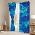 thumbnail image 3 of Castle Fairy Waves Blackout Curtains Set of 2 (52x84 Each),Mount Fuji Window Curtains, 3 of 6