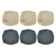 thumbnail image 1 of Funda de Asiento de Silla de 6 Uds. Sunnimix Funda de asiento elástica Jacquard beige gris, 1 of 8