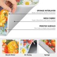 thumbnail image 6 of Yayeee Dish Drying Mat for Kitchen Counter 16" x 18" Microfiber Super Absorbent Coffee Decorative Pad, Purple Floral Tomatoes, 6 of 9