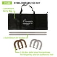 thumbnail image 2 of Champion Sports unisex adult Classic Horseshoe Game Set, Black/Silver/Brass, One Size US, 2 of 5