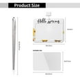 thumbnail image 3 of Susaid Hello Spring Sunflower Gnomes Print ID Badge Holder with Double-Sided Windows Horizontal Hard Plastic Case Black Card Protector Pouch for Office School ID Credit Cards, 3 of 7