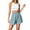 Light Blue-430513VV, variant on Womens Linen Shorts Wide Leg High Waist Ruffle Women's Shorts Loose Elastic Summer Beach Short with Deep Pockets